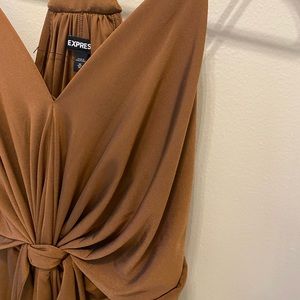 Rose gold blouse tank